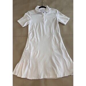 SAGE Collective White Tennis Golf Sport/Casual Dress Sz Small Zipper Pockets